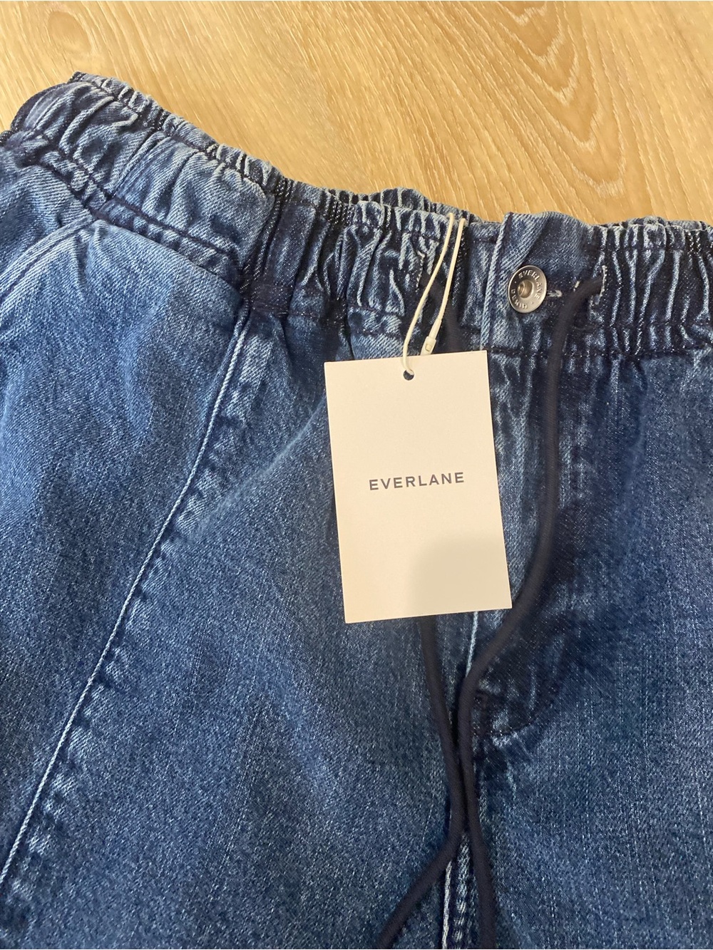 Everlane Indigo Denim Jogger with Elastic Waist